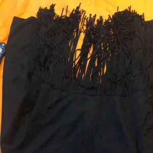 Cool fringed crop jacket